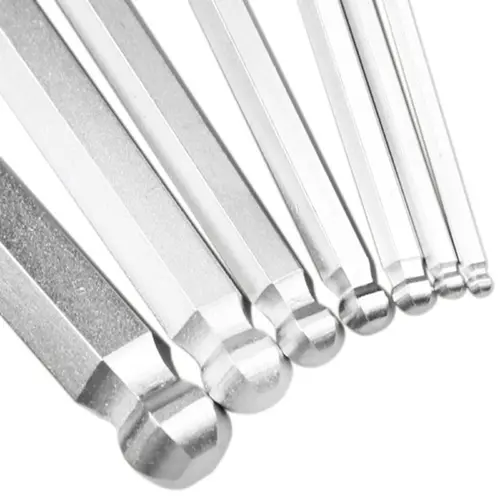 Jogo de Chaves Hexagonais Longa Abaulada em Milímetros com 07 Peças - KINGTONY-20107MR01