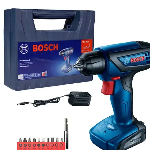 Parafusadeira/Furadeira Smart à Bateria 12V Bivolt com Maleta e Acessórios - BOSCH GSR1000