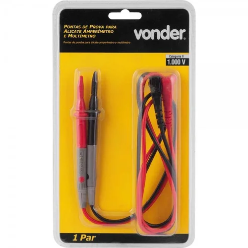 Pontas p/ alicate amperímetro/multímetro CAT II/III  VONDER