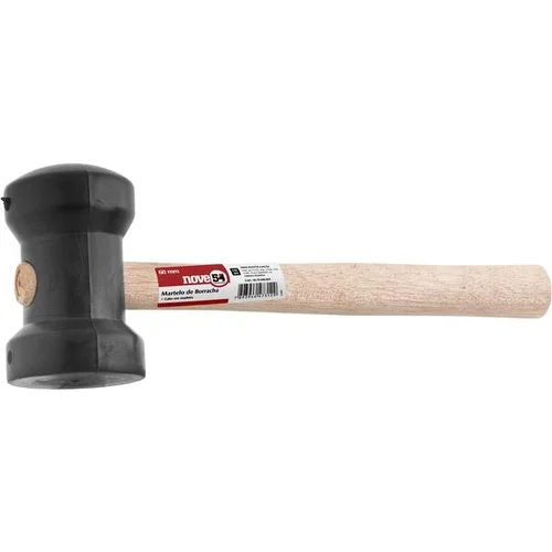 Martelo de Borracha Preto 60mm - 3079600004 - NOVE 54