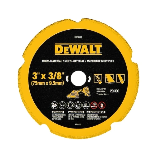 DISCO DE CORTE DIAMANTADO 3"X3/8 MULTIMATERIAL DW8530-DEWALT