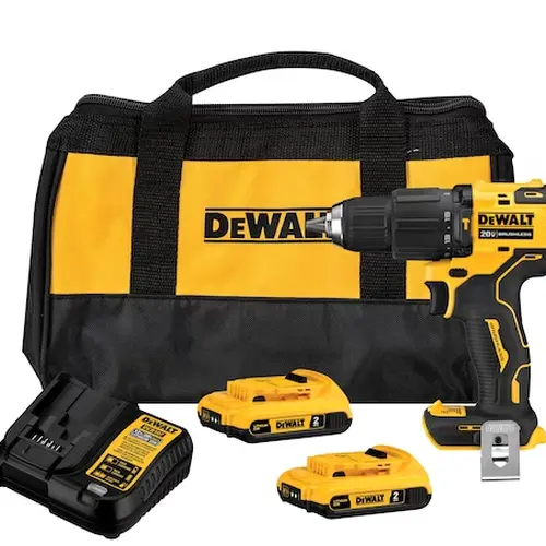 Kit Parafusadeira/Furadeira ATOMIC 1/2'' 20V MAX* Ion  c/ Carregador/2 Baterias 2.0Ah/Bolsa DCD709D2-BR - DEWALT