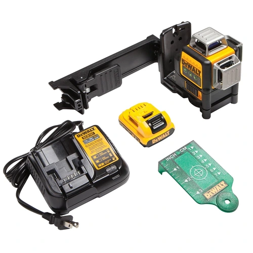 Nível Laser Verde 3x360 - 12V c/ carregador/bateria DW089LG DEWALT