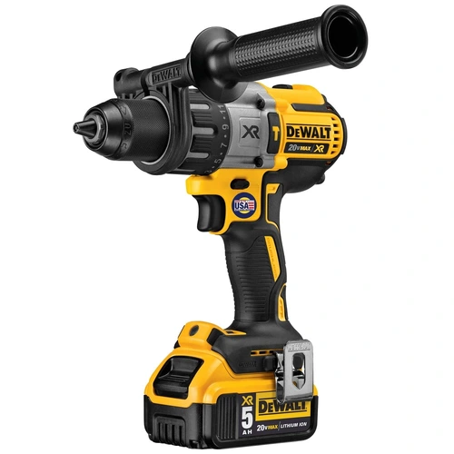 PARAFUSADEIRA/FURADEIRA DE IMPACTO 1/2” 20V MAX LI-ION, BRUSHLESS, COM 2 BATERIAS DE 5AH CARREGADOR E MALETA DCD996P2T DEWALT