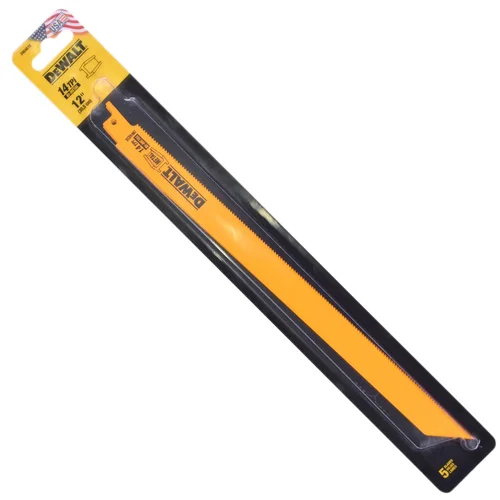 Cartela de lâmina para serra sabre de 12" 14 dentes com 5 peças - DEWALT DW4838