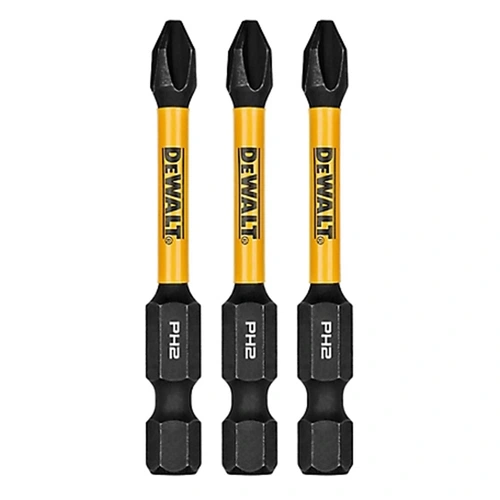 BITS PHILLIPS PH2 FLEXTORQ 2.1/4'' (5,7CM) CARTELA COM 3 UNIDADES DWAF2PH2IR3 DEWALT