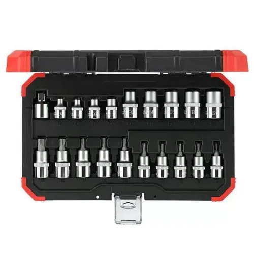 Jogo de Soquetes Tork com Encaixe de 3/8 e 1/2 Pol. 20 Peças GEDORE RED R68003020 