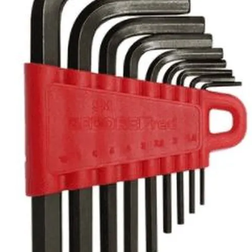 Jogo de Chave Allen Hexagonal 1,5 a 10mm com 09 Peças - GEDORE RED R36605109 