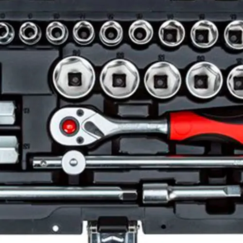 Jogo de Soquetes Sextavados com Encaixe de 3/8 Pol. com 26 Peças - GEDORE RED R59003026