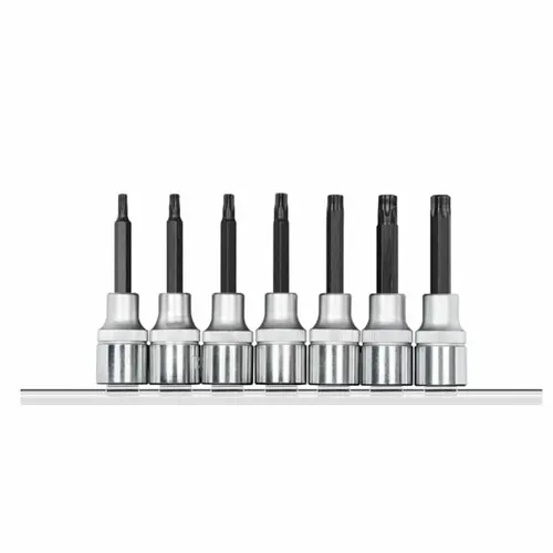 Jogo de chaves soquete 1/2″ TX longas (perfil hexalobular), 7 peças - GEDORE RED R62458007