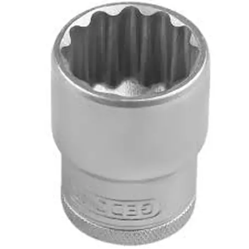 Soquete Estriado Curto 17mm com Encaixe 1/2Pol. - GEDORE-D19-17MM