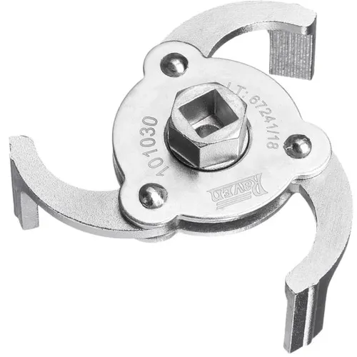 Chave saca Filtro de Óleo com Três Garras e Encaixe Central de 1/2 Pol. - RAVEN 101030