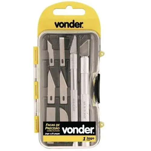 Jogo de facas de precisão com 8 peças VONDER - VONDER 3599472008