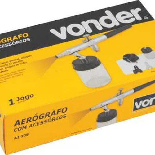 Aerógrafo Com Acessórios Pequenas Pinturas Aj 008 - Vonder
