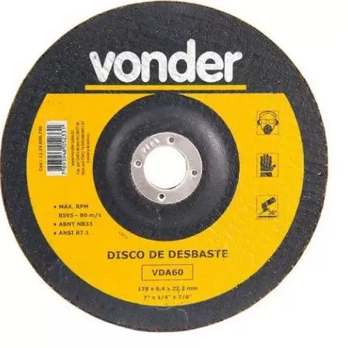 Disco desbaste 7'' - VONDER
