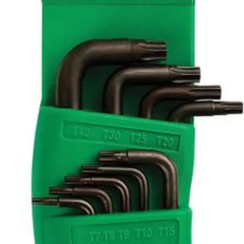 Jogo de Chave Torx L T7 à T40mm c/ Suporte 9 peças - Belzer 230409SBR