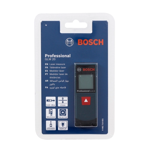Trena laser 20m - BOSCH GLM20 