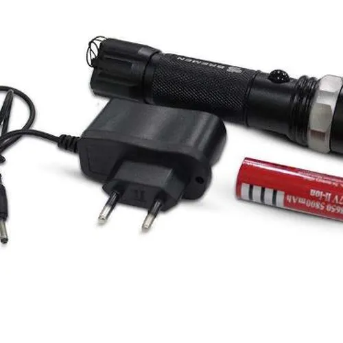 Lanterna tática led XPE 3W 130LM c/bateria - BREMEN 8096