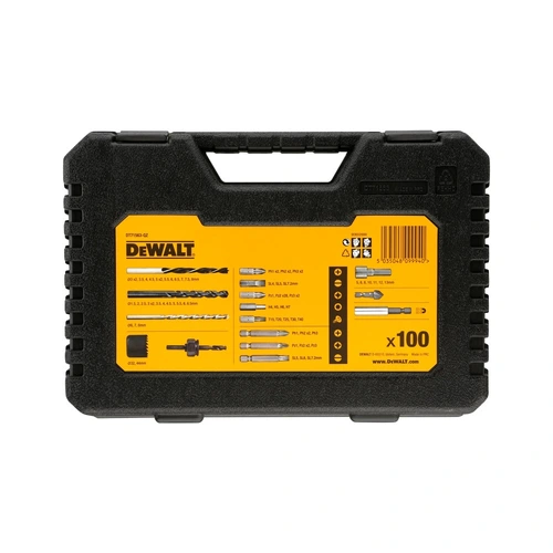 Jogo De Acessorio P/ Furar/parafusar 100pç Dewalt Dt71563-qz