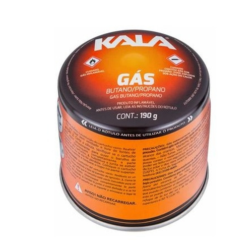 CARTUCHO DE GÁS PROPANO/BUTANO 190G KALA