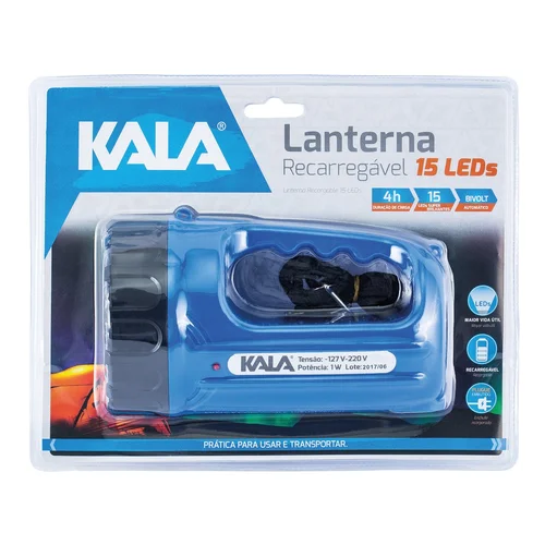 Lanterna Recarregável 15 Leds Bivolt - KALA