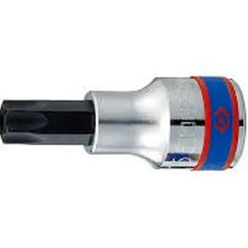 Chave soquete Torx 1/2 x T25 curto com guia - KING TONY 402725