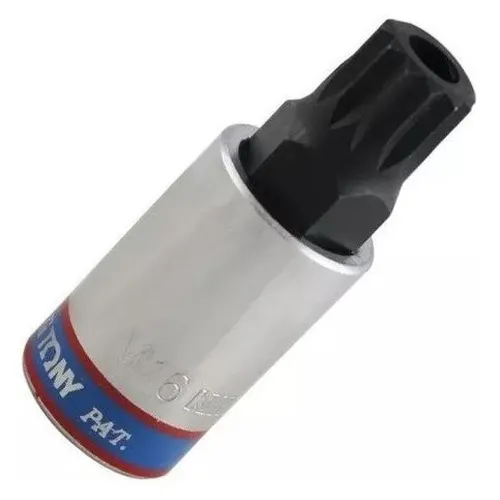 Chave Soquete tipo Multidentada M18 com Guia e Encaixe de 1/2 Pol. - KINGTONY 402B18