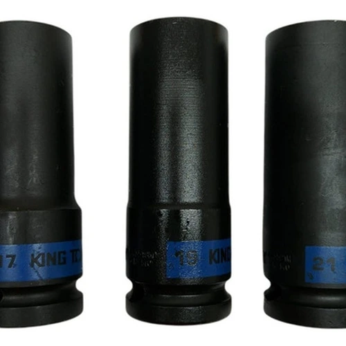 Kit 3 Soquetes Impacto 1/2 Longo 17/19/21- KING TONY P4405MP1 