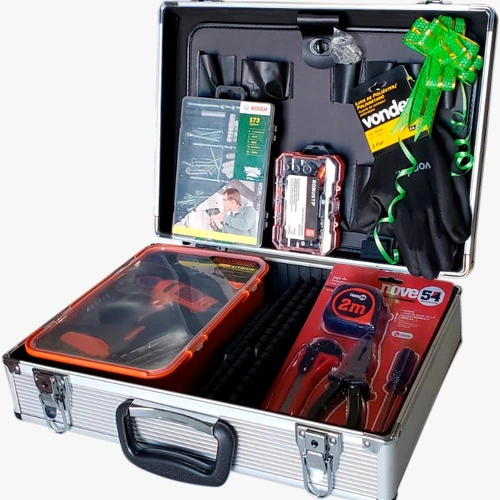 KIT Ferramentas para casa com 214 peças - Varias marcas