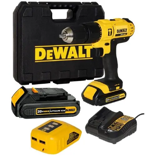 Furadeira e Parafusadeira Impacto 20V 1/2Pol. com 2 Baterias com Carregador - DEWALT DCD776CH