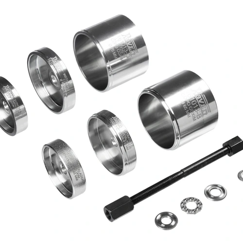 Conjunto extrator e instalador da bucha (com diâmetro de 65 ou 70 mm) do coxim inferior do motor de veículos Peugeot e Citroën 161013 RAVEN