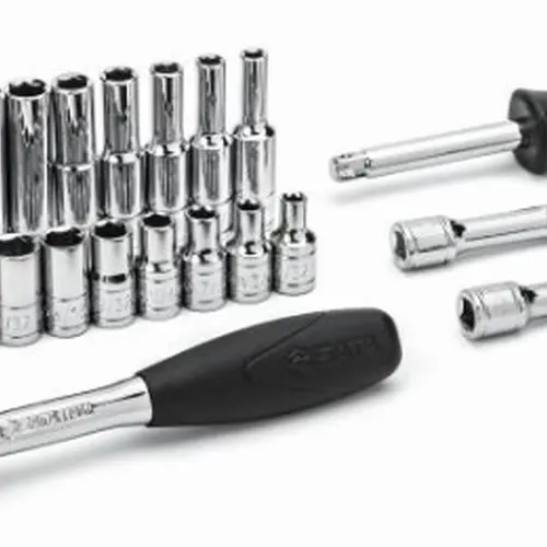 Jogo Soquetes Sextavado T 1/4" 25 Pc. - ST09098SJ SATA