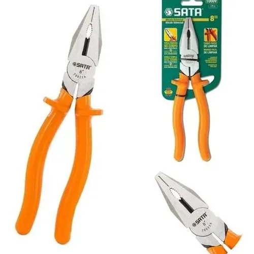 Alicate Universal de 8 Pol. Isolado - SATA ST70022AST