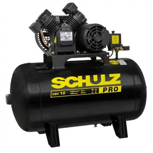 Compressor de Ar  10 Pés 50L 2HP 140PSI Monofásico 127V - SCHULZ-CSV10PRO/100