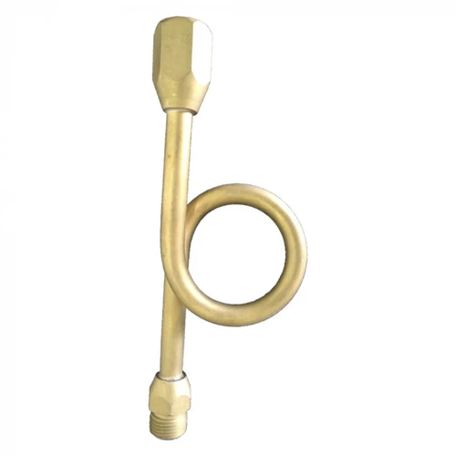 TUBO SIFÃO TROMBETA PARA MANÔMETRO LATÃO 1/2" x 1/2" 