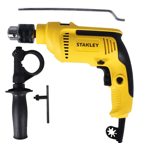 Kit Furadeira de Impacto 1/2Pol. 700W com 3 Brocas de Alvenaria e Acessórios - STANLEY-SDH700KS1BR