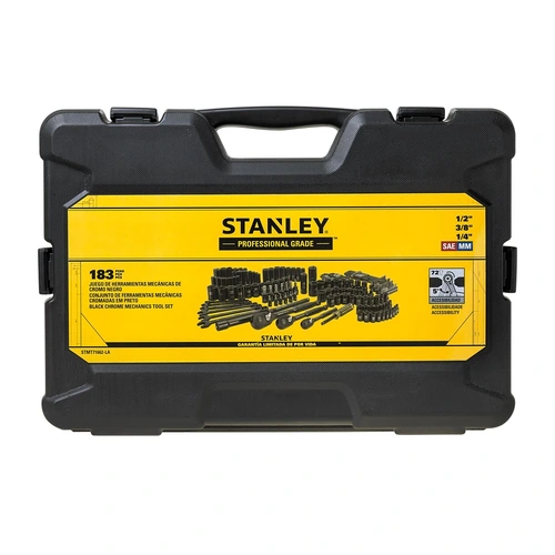 JOGO DE FERRAMENTAS PARA MECANICA COM 183 PEÇAS STMT71662-LA STANLEY