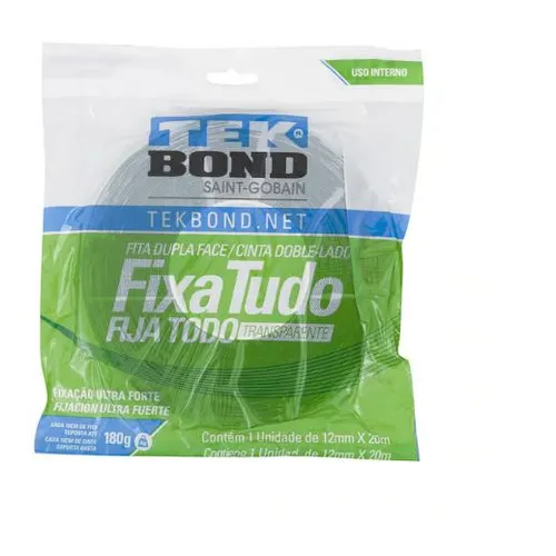 Fita dupla face 12mmx20m - TEKBOND