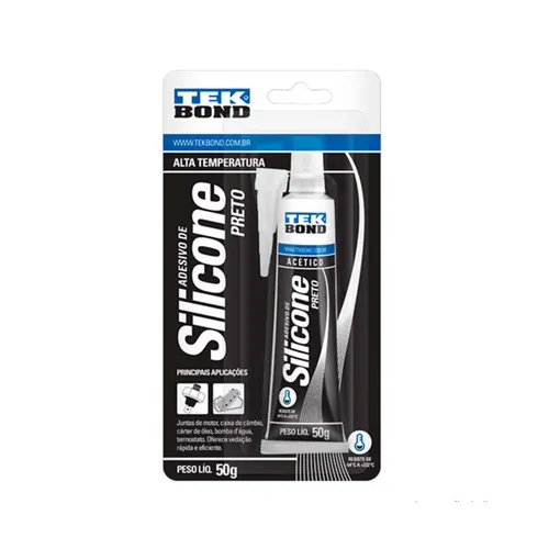 SILICONE ALTA TEMPERATURA PRETO 50G - TEK BOND