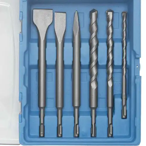 Kit de Acessórios para Martelete Perfurador Rompedor SDS-Plus com 14 Peças - GAMMA-G19533AC