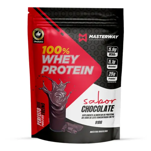 Whey Protein Concentrado 910g - Masterway Suplementos