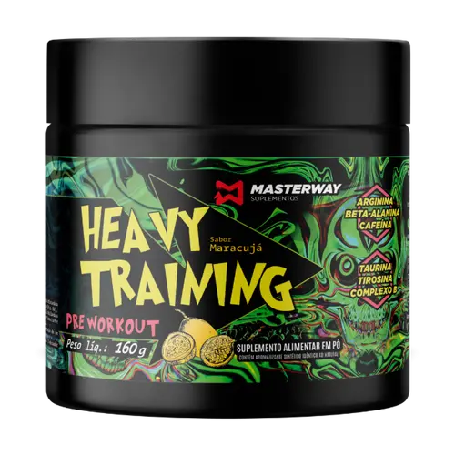 Pré-treino Heavy Training 160g - Masterway Suplementos