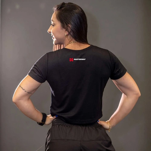 Cropped Feminino Preto - Masterway Suplementos