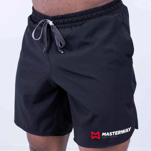 Bermuda Masculina Preta - Masterway Suplementos