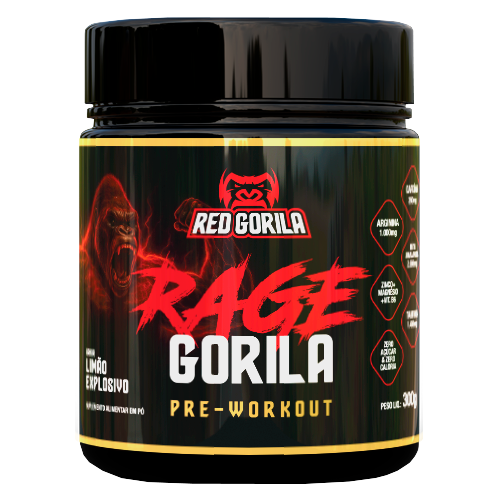 Pré-Treino Rage 300g - Red Gorila