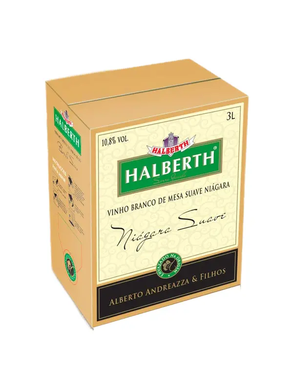 Halberth Branco Suave - Bag 3L Vinho Nacional