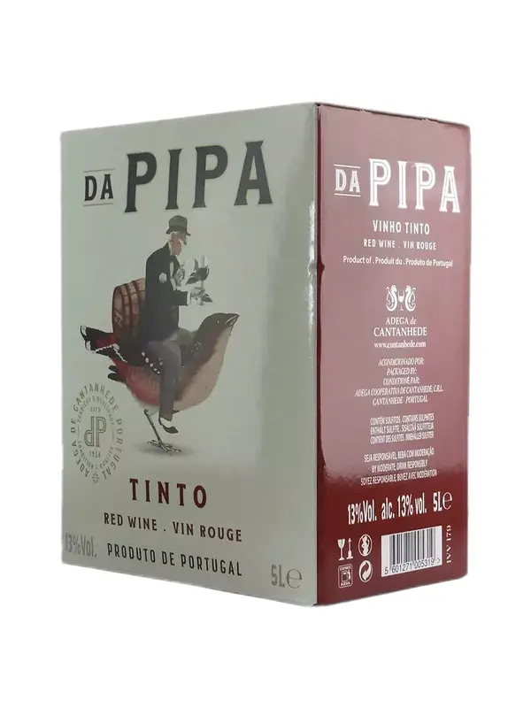 Da Pipa Bag Tinto - 5L Vinho Portugues